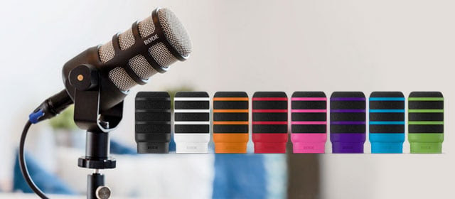 PodMic + osłony przeciwwietrzne WS14 w różnych kolorach